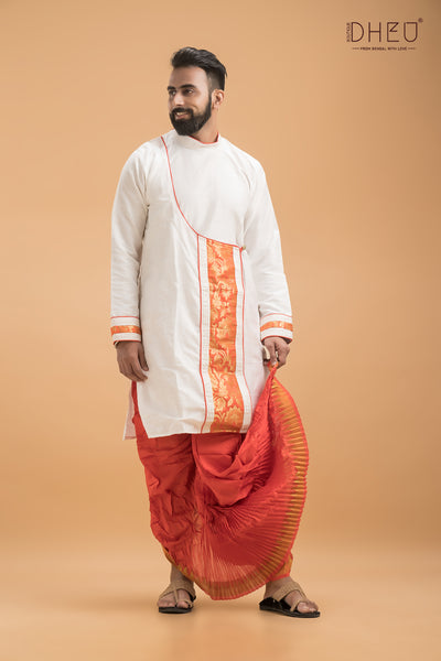 Dheu Designer Kurta Dhoti(Optional) Set