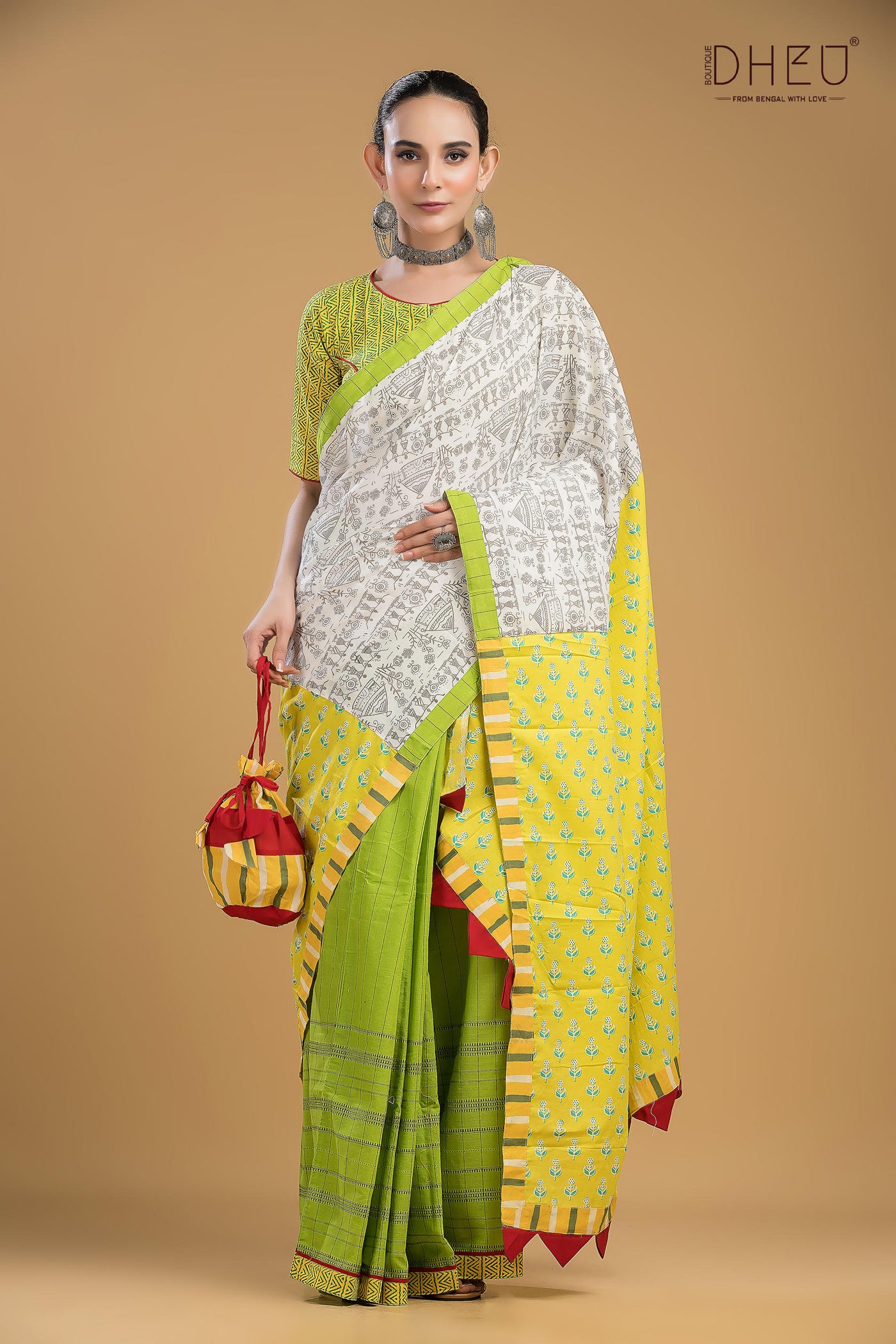 Dheu Exclusive Mekhela & Kurta Couple Set