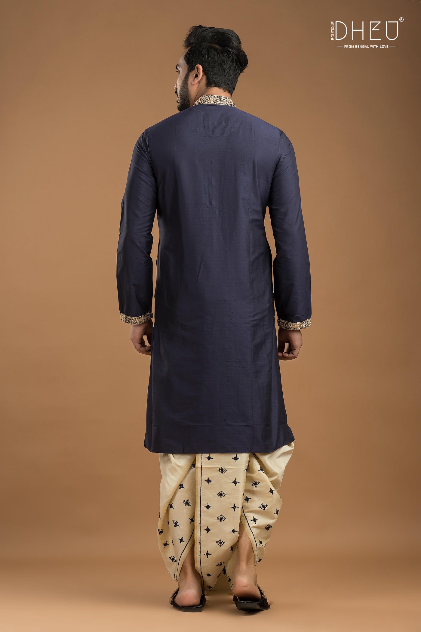 Exclusive Katan Silk Kurta & Dhoti Set