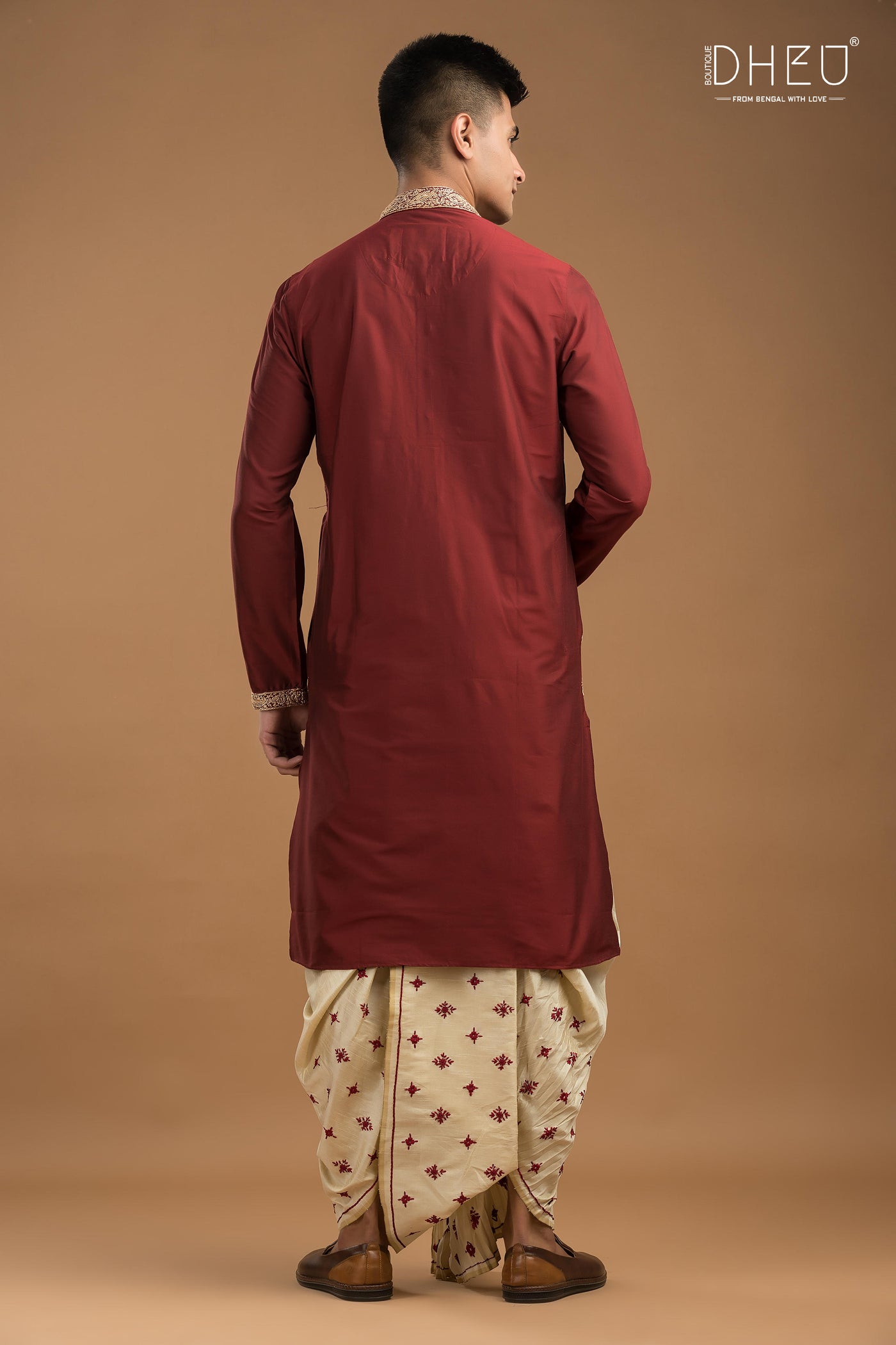 Exclusive Katan Silk Kurta & Dhoti Set