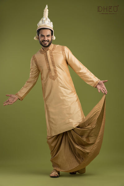 Exclusive Wedding Kurta & Dhoti(Optional) Set