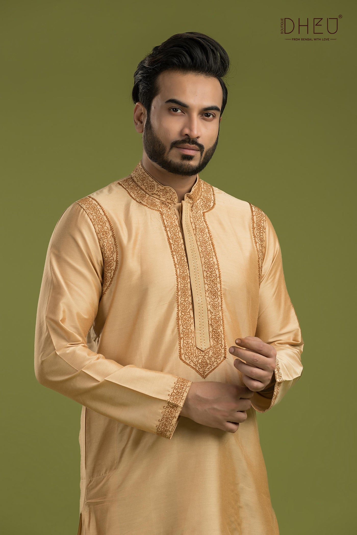 Exclusive Wedding Kurta & Dhoti(Optional) Set