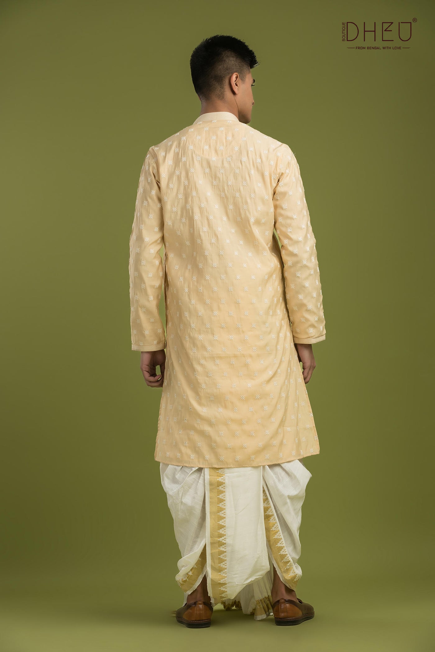 Designer Embroidery Kurta & Dhoti(Optional) Set