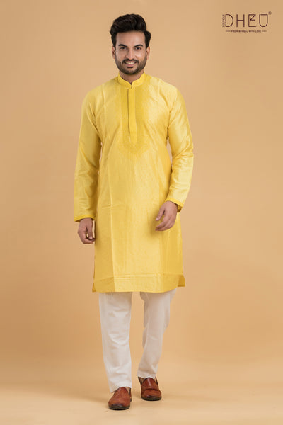 Exclusive Designer Silk Men's Kurta