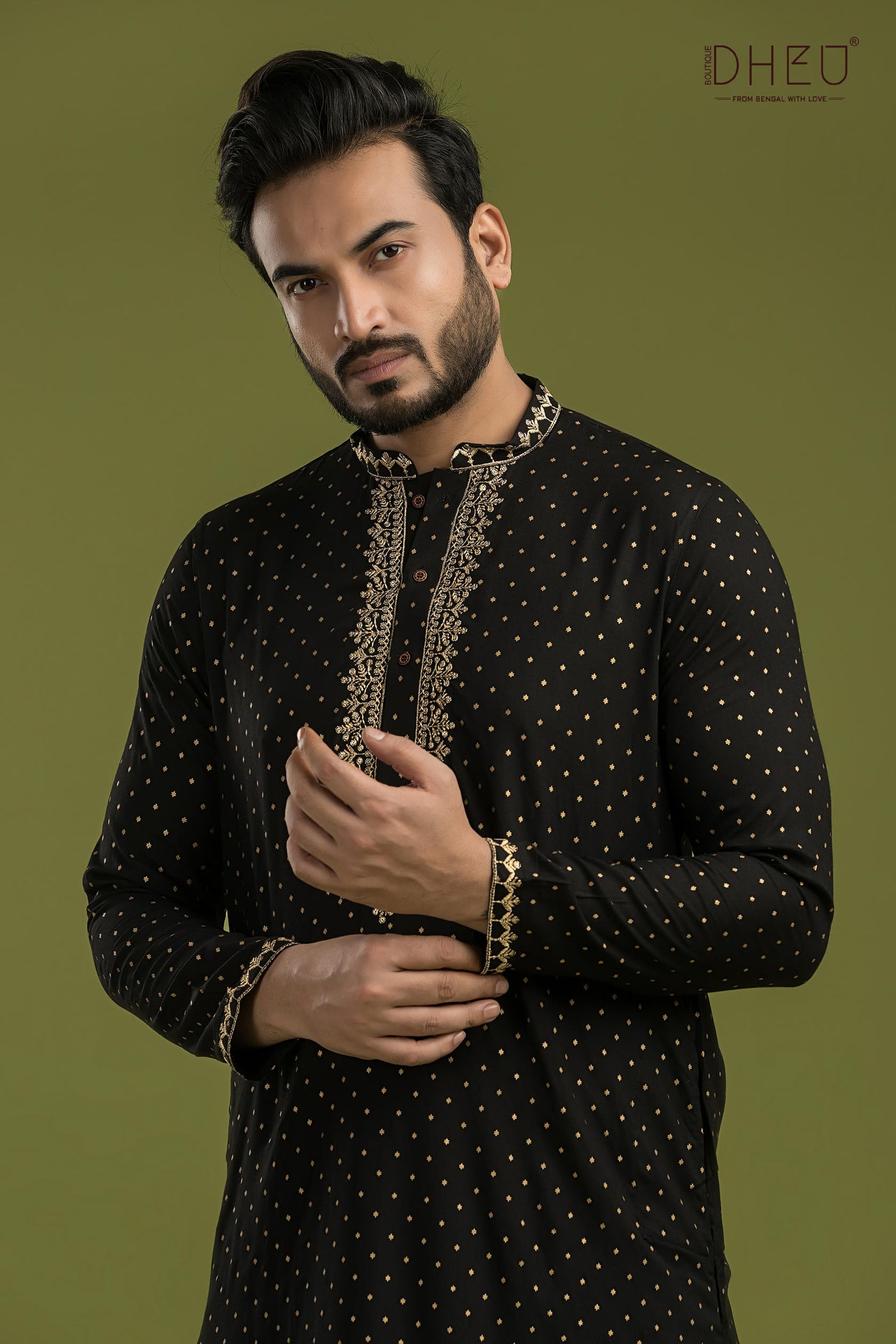 Exclusive Designer Kurta & Dhoti(Optional) Set