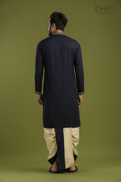 Exclusive Designer Kurta & Dhoti(Optional) Set