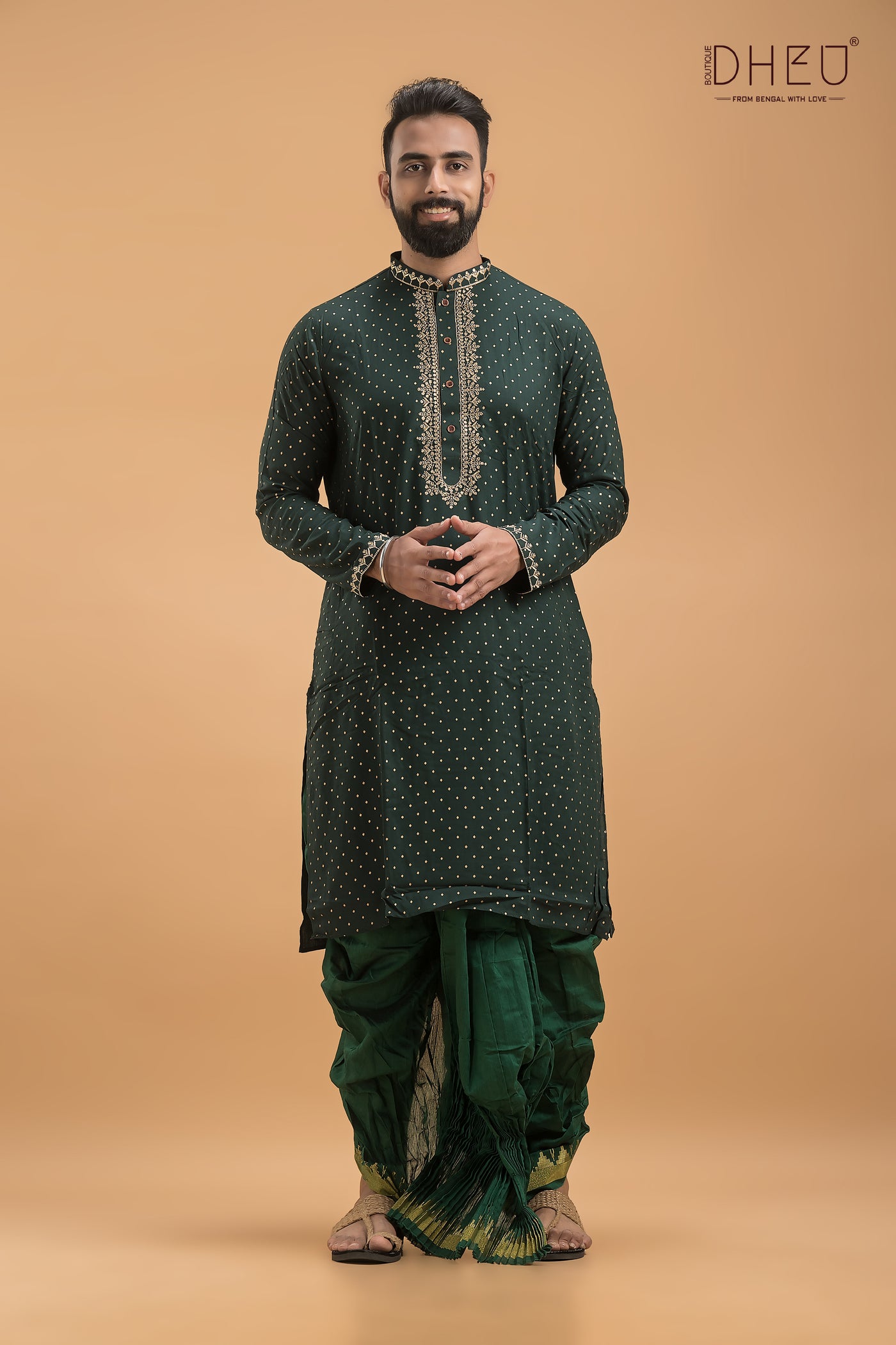 Exclusive Designer Kurta & Dhoti(Optional) Set