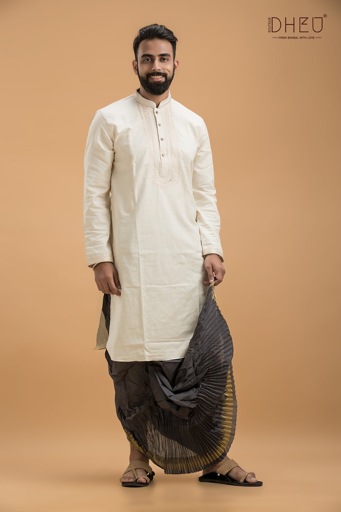 Exclusive Designer Kurta & Dhoti(Optional) Set