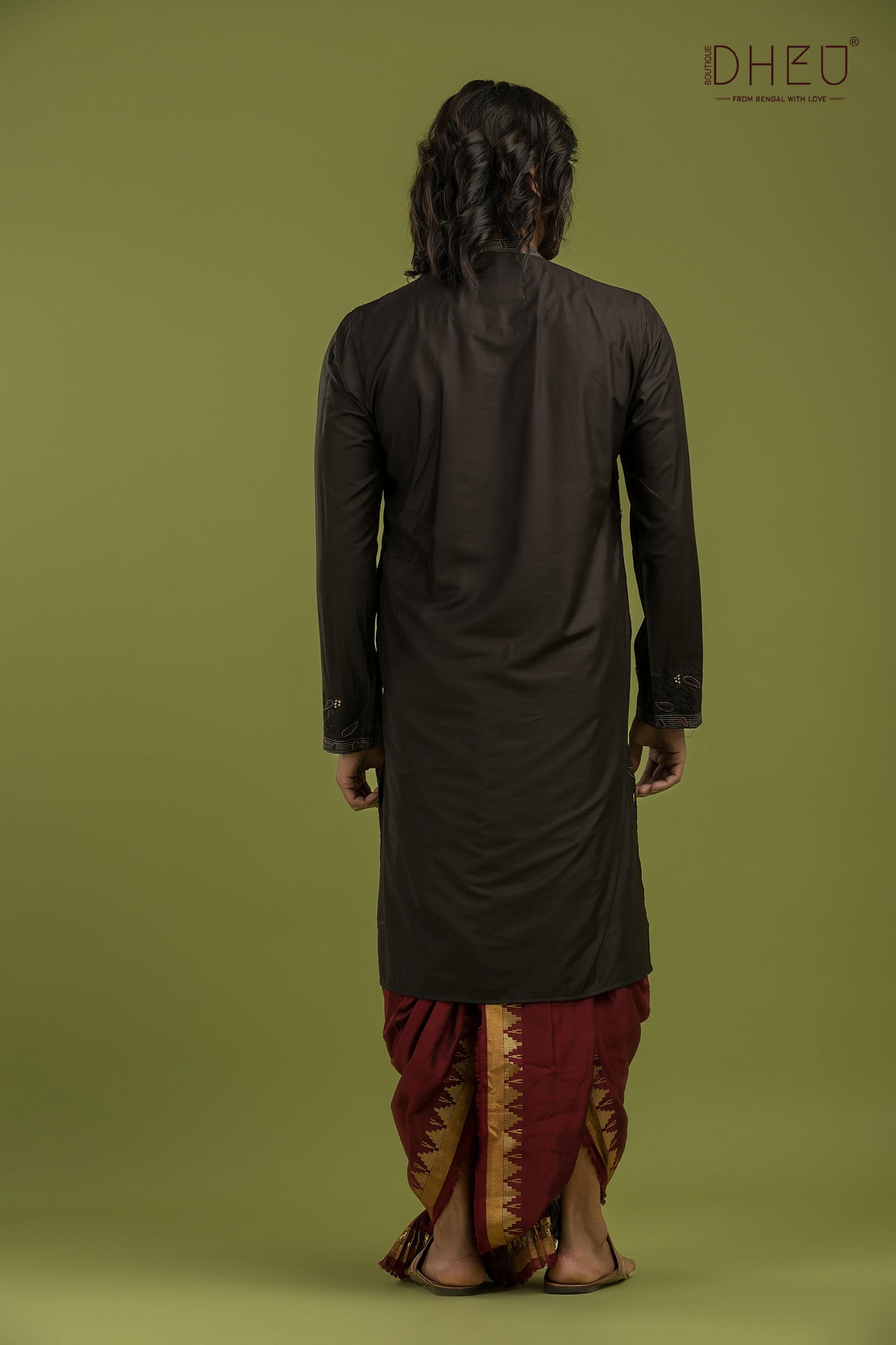 Exclusive Katan Silk Kurta & Dhoti(Optional) Set