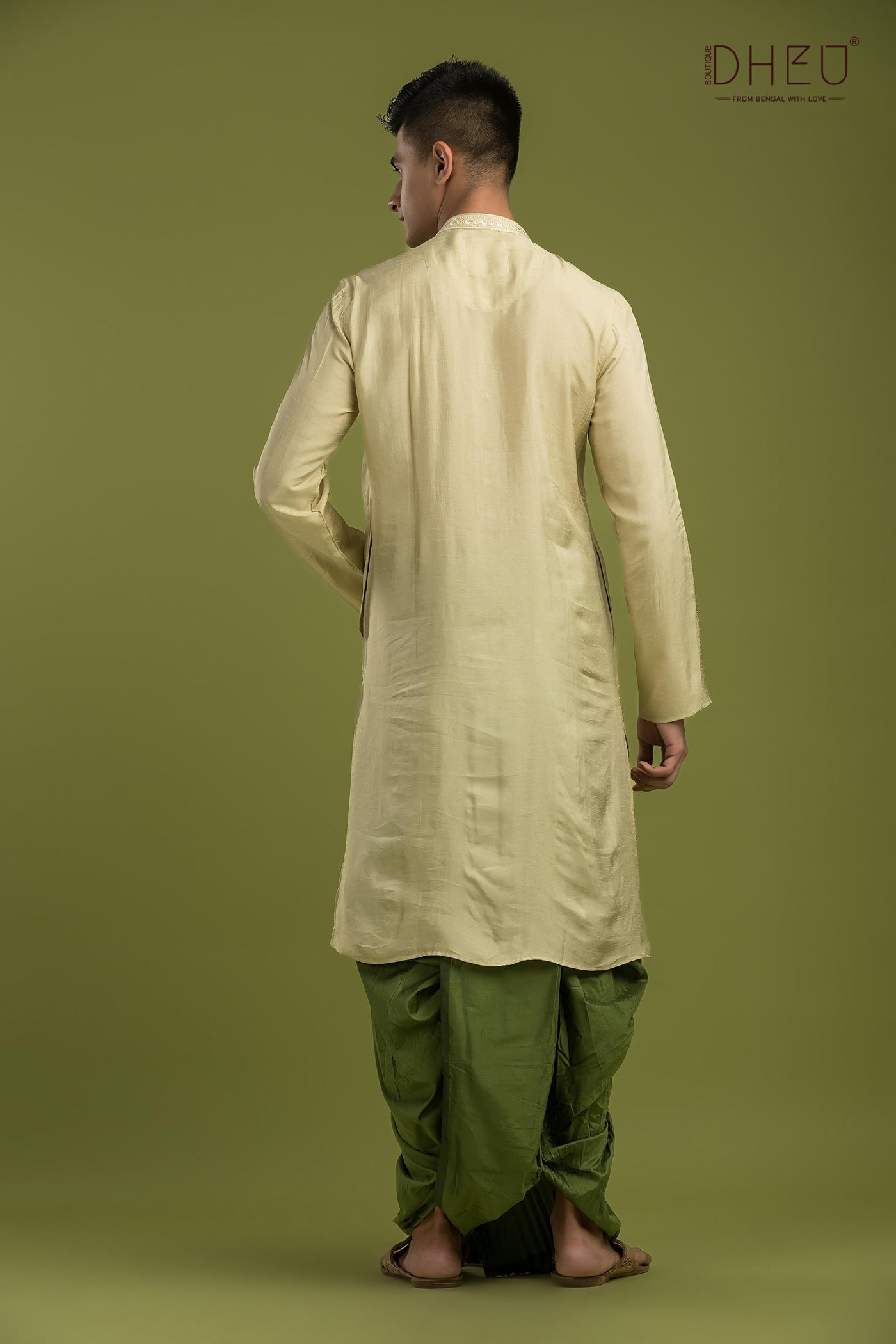 Designer Embroidery Kurta & Dhoti(Optional) Set