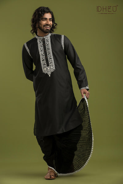 Exclusive Designer Kurta & Dhoti(Optional) Set