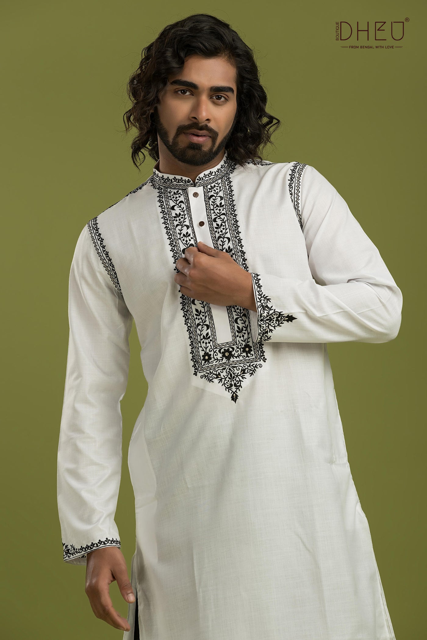 Exclusive Designer Kurta & Dhoti(Optional) Set