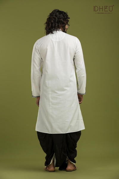 Exclusive Designer Kurta & Dhoti(Optional) Set