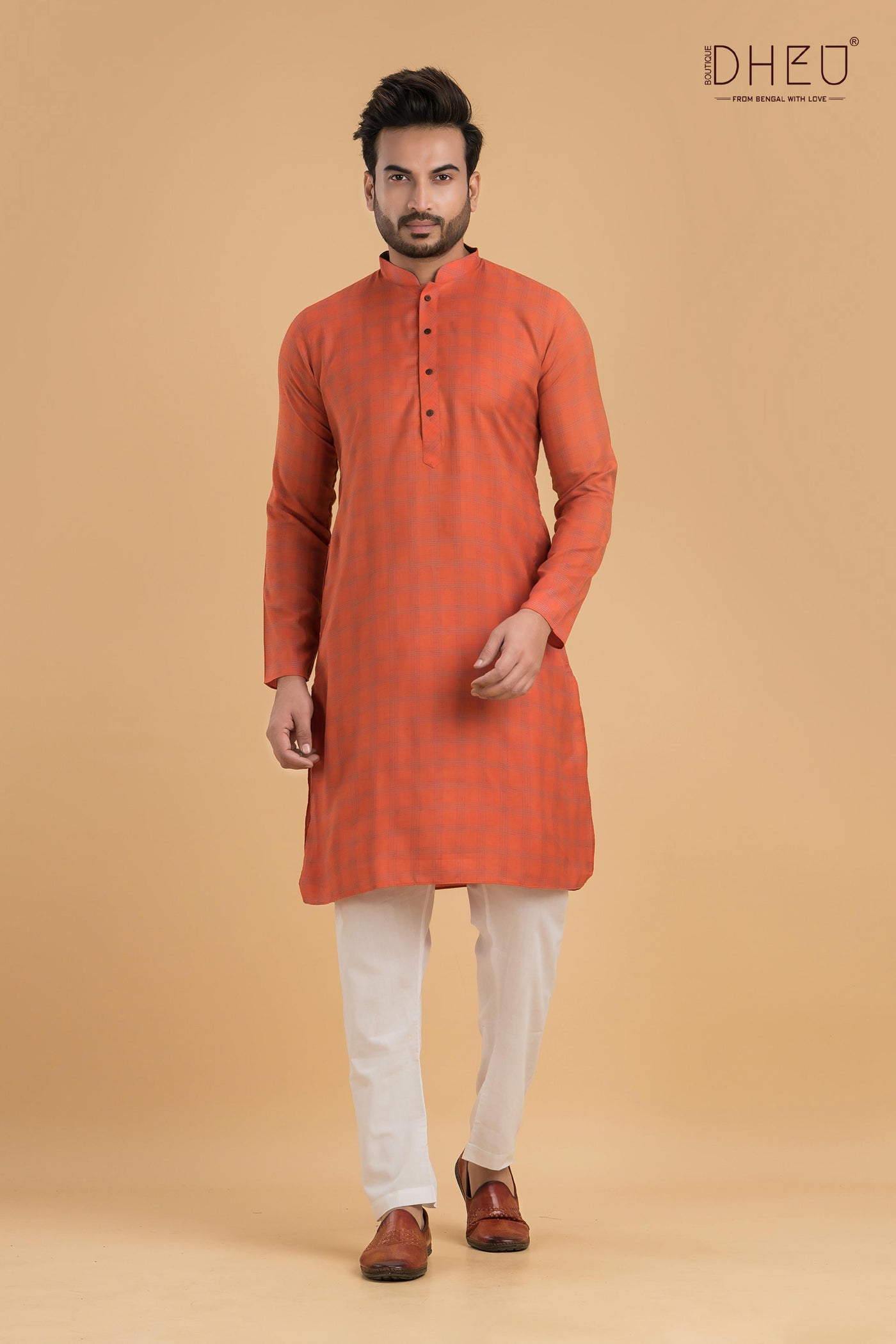 Exclusive Checks Cotton Kurta