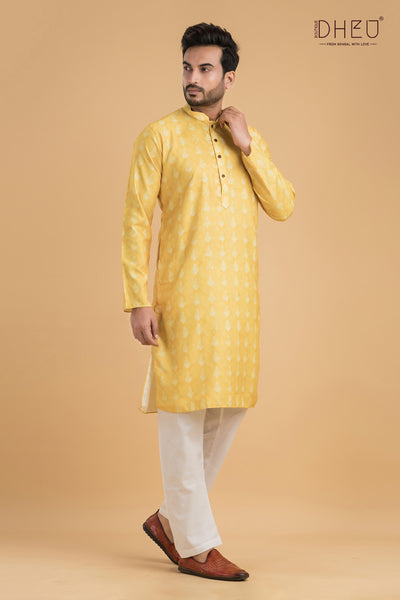 Exclusive Designer Printed Cotton Kurta