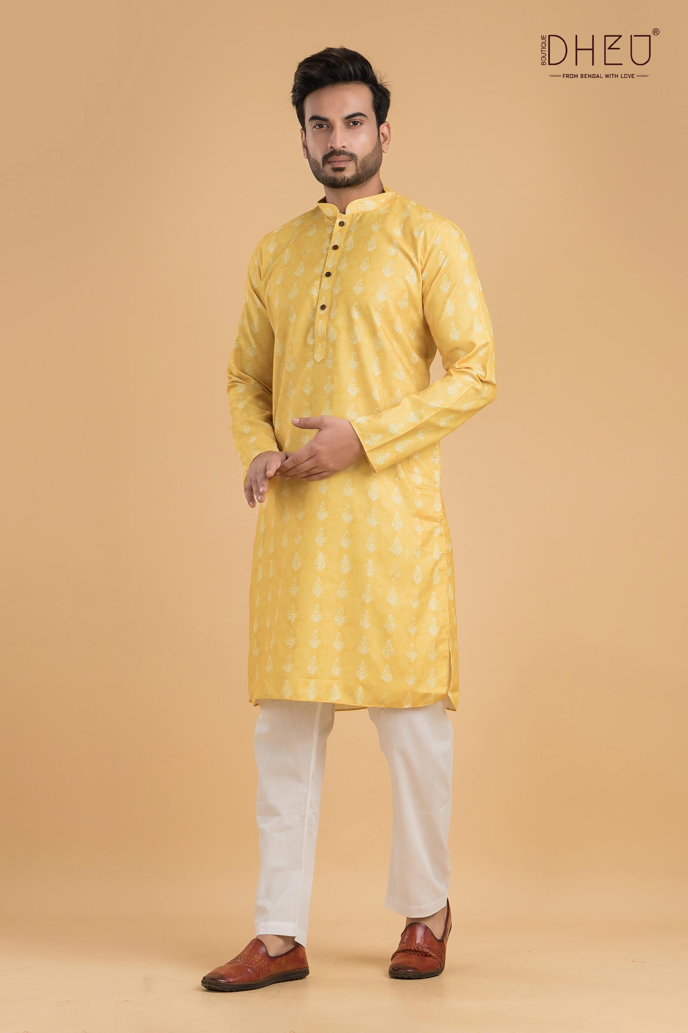 Exclusive Designer Printed Cotton Kurta