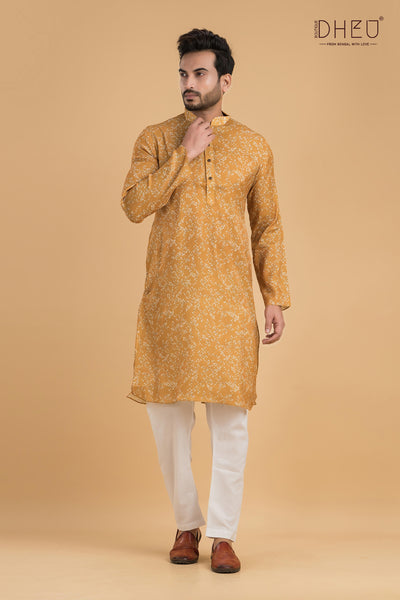 Exclusive Designer Printed Cotton Kurta