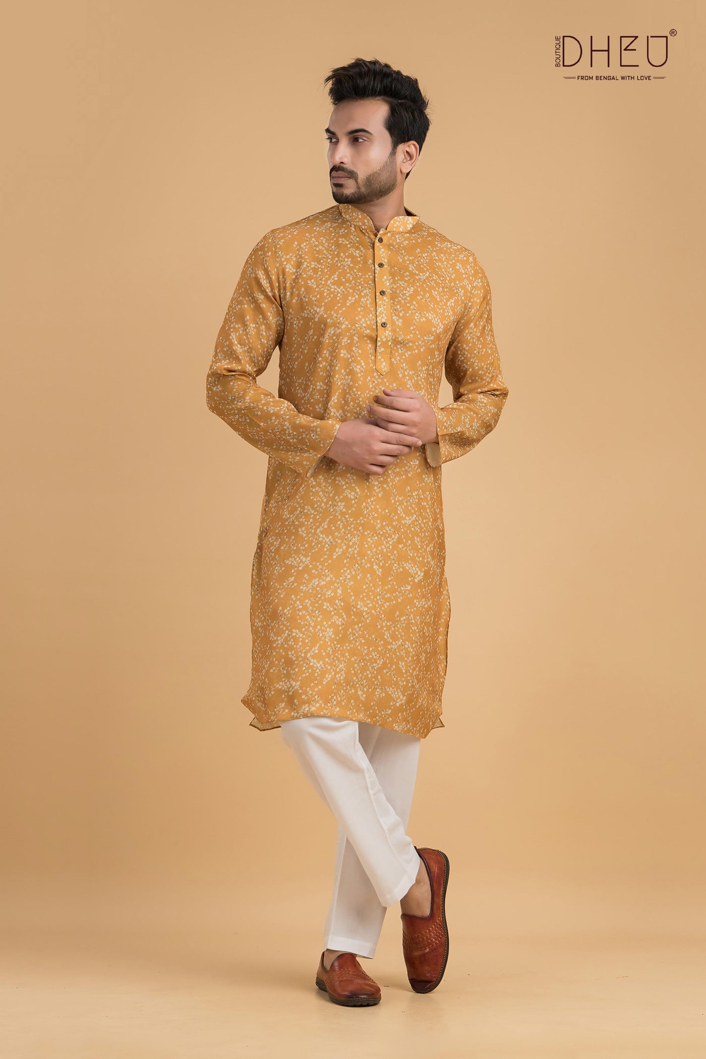 Exclusive Designer Printed Cotton Kurta