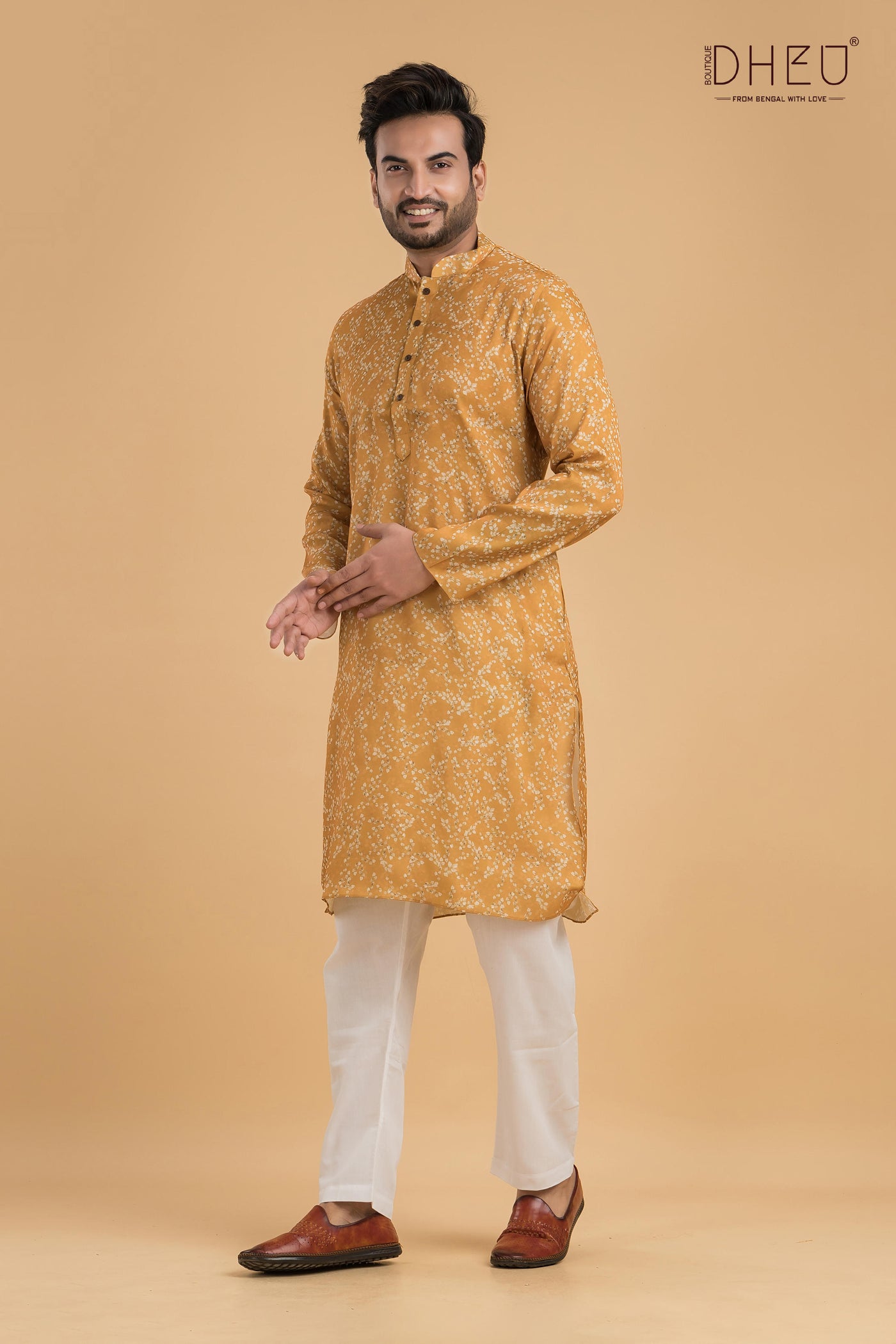 Exclusive Designer Printed Cotton Kurta