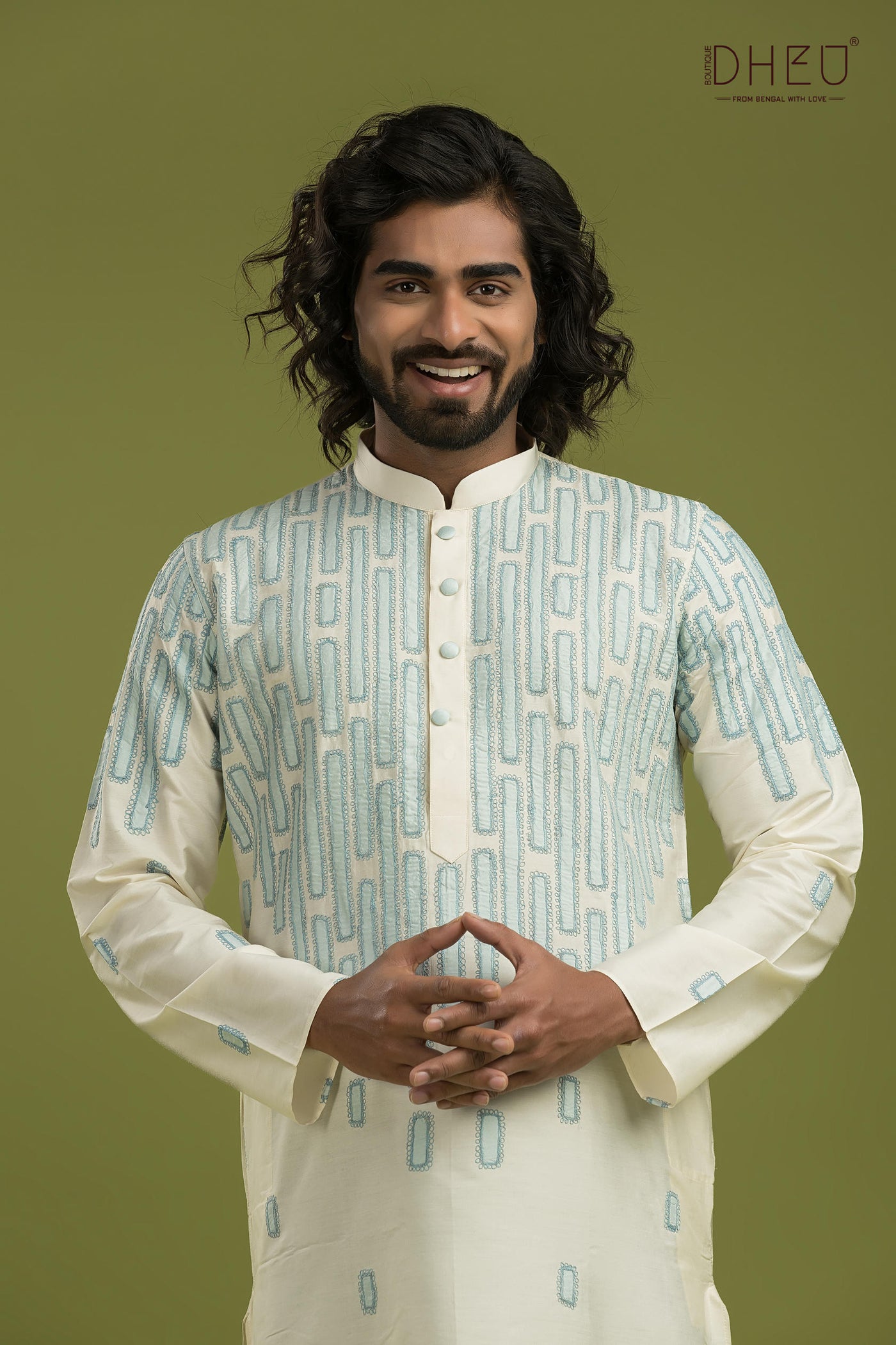 Designer Silk Kurta & Dhoti(Optional) Set