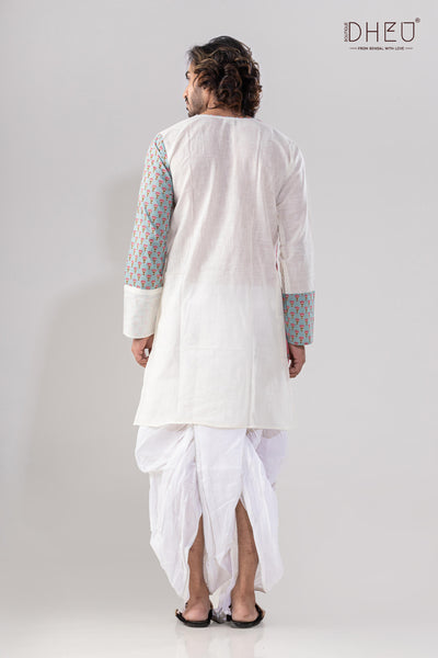 Khelaghor- Mekhela-Kurta Couple Set