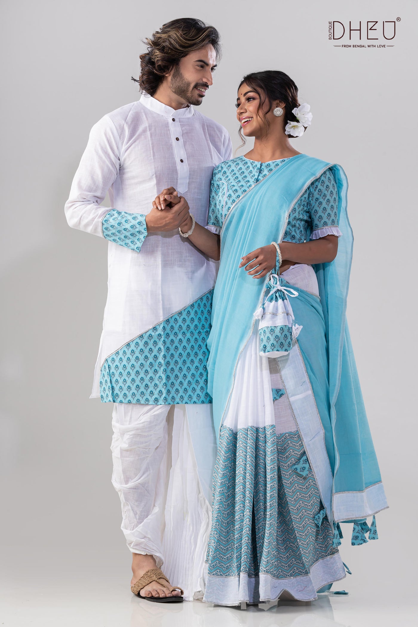 Ahare Mon- Mekhela-Kurta Couple Set