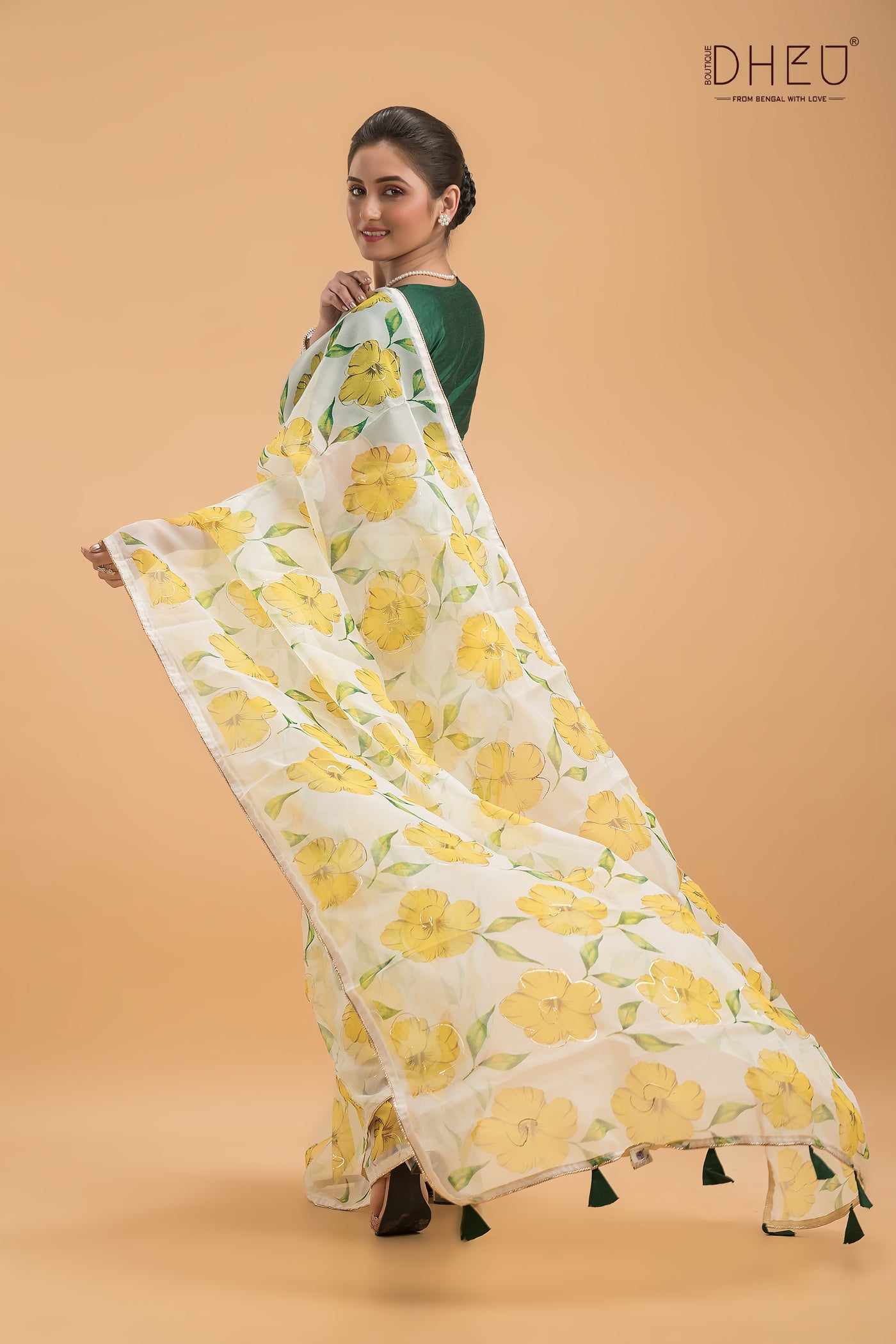 Marigold - Exclusive Organza Silk Saree