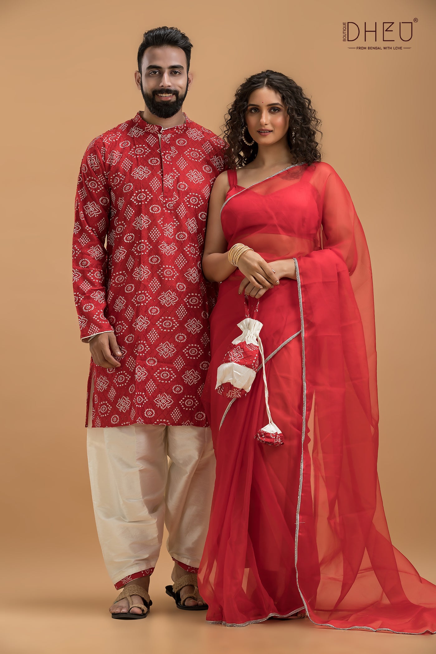 Uttar Falguni-Designer Couple Set