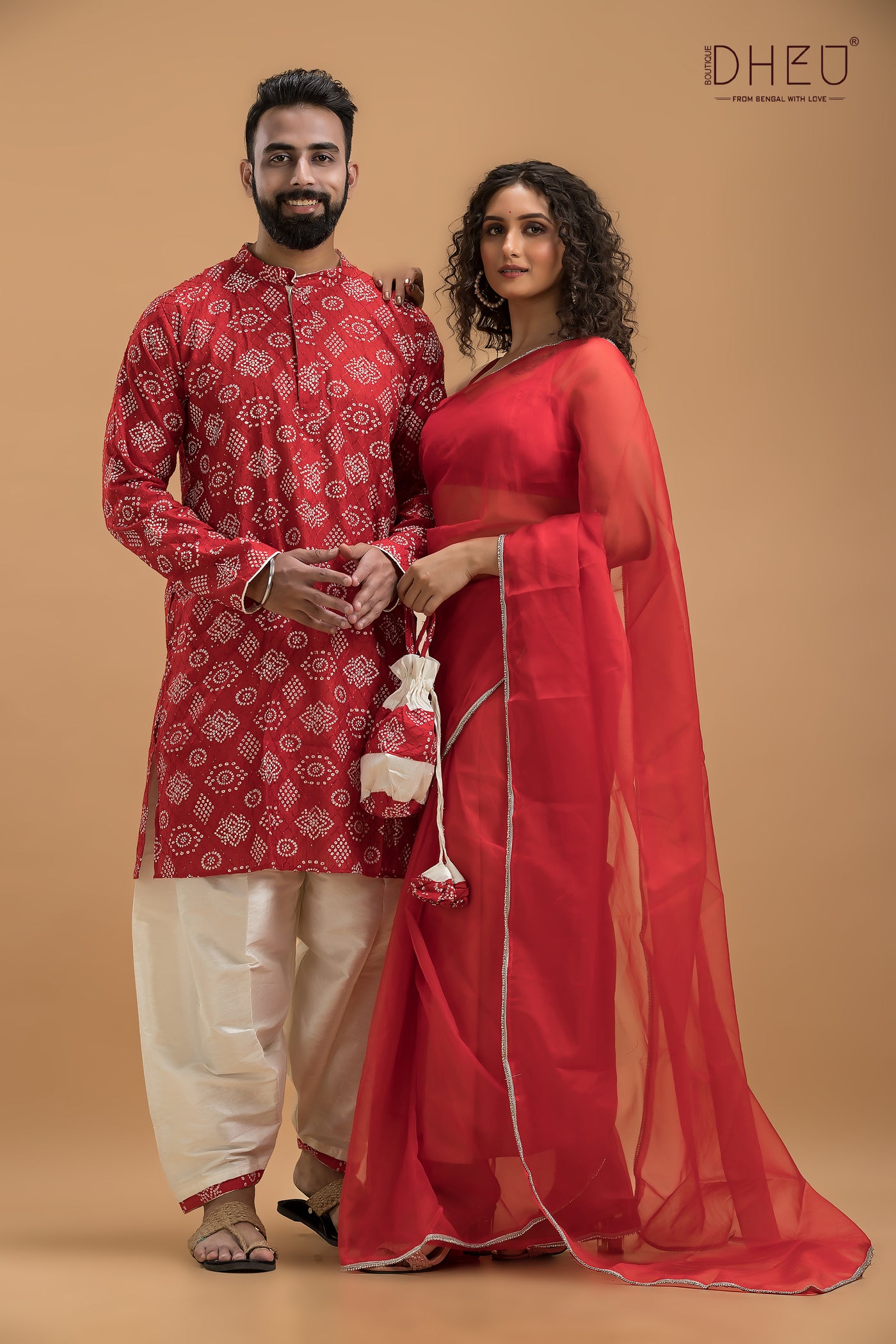 Uttar Falguni-Designer Couple Set