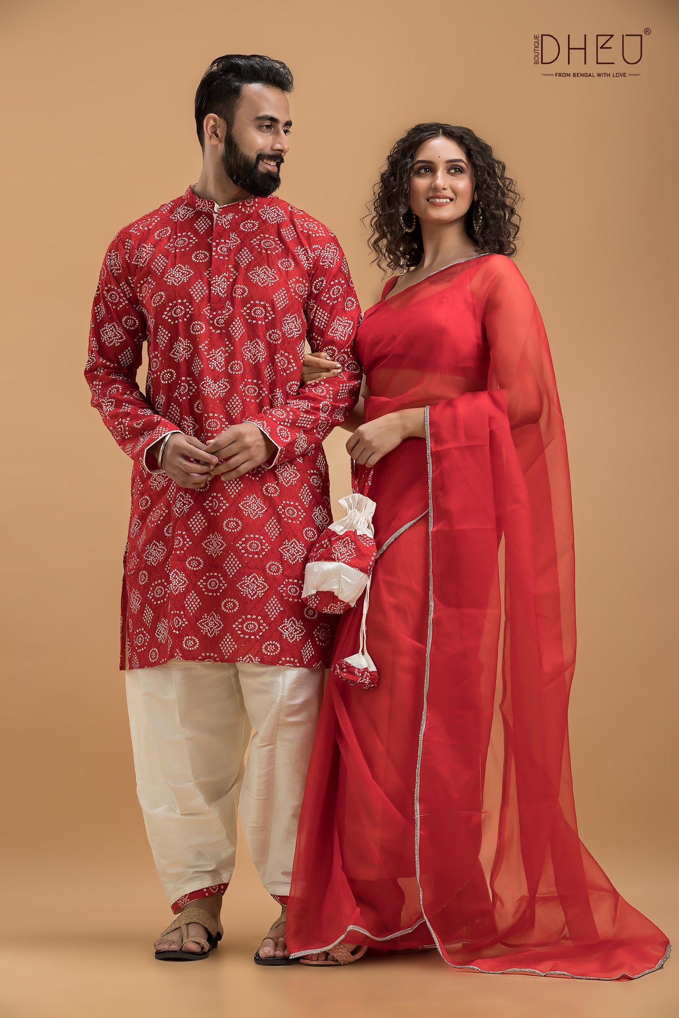 Uttar Falguni-Designer Couple Set