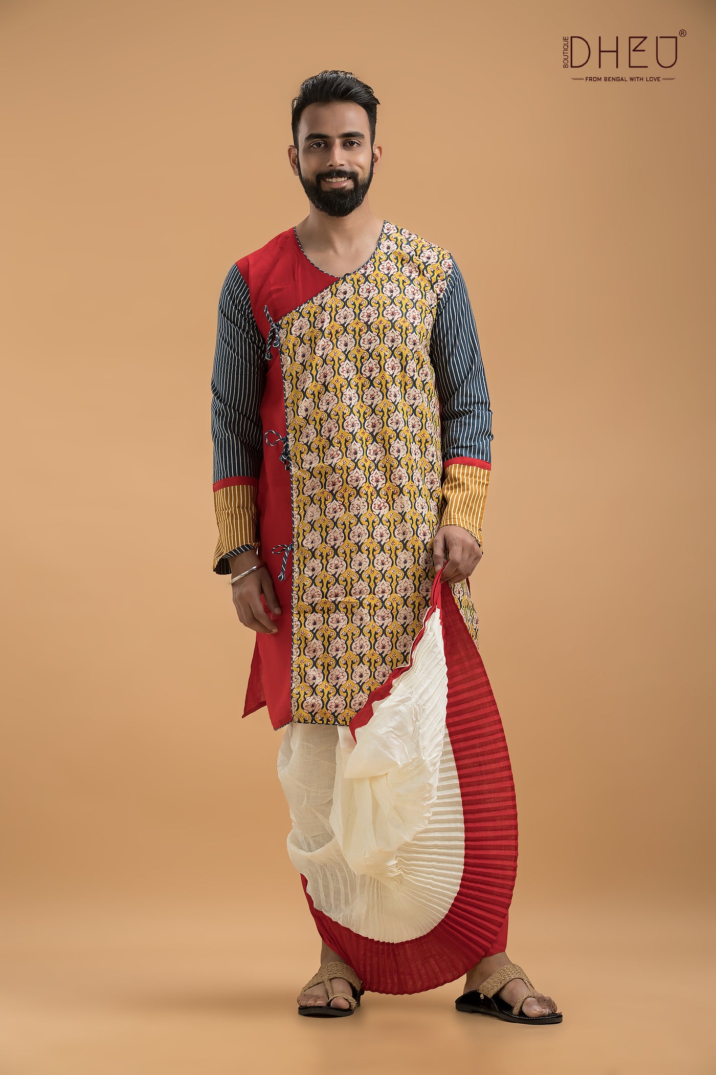 Dheu Exclusive Designer Kurta & Dhoti(Optional) Set