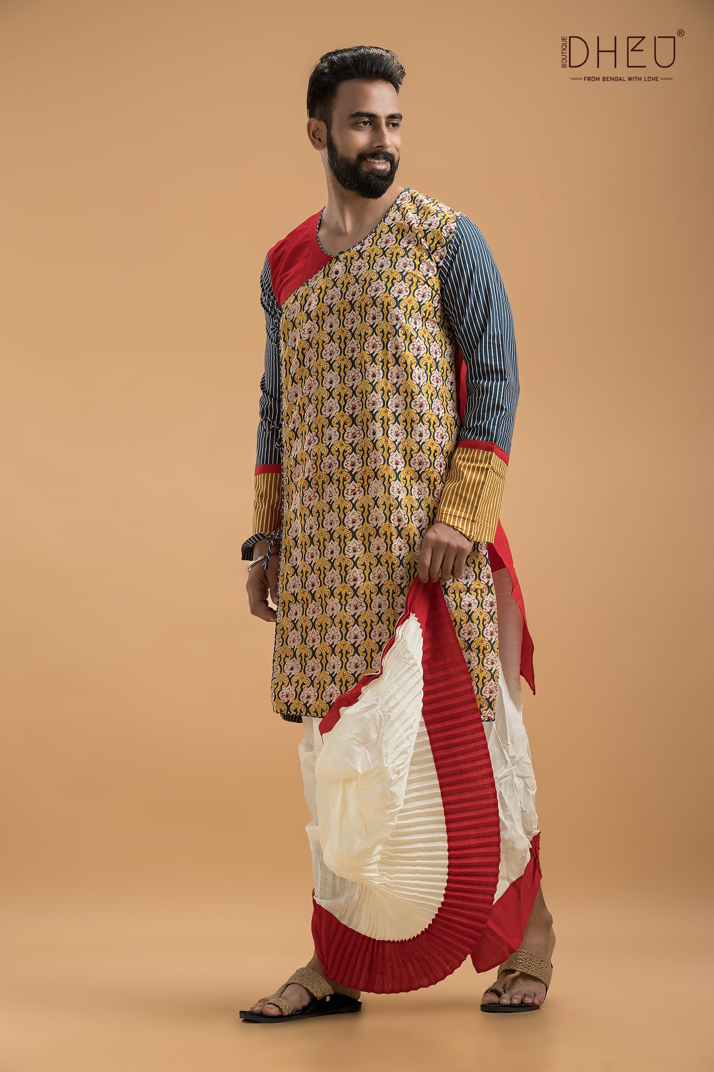 Dheu Exclusive Designer Kurta & Dhoti(Optional) Set