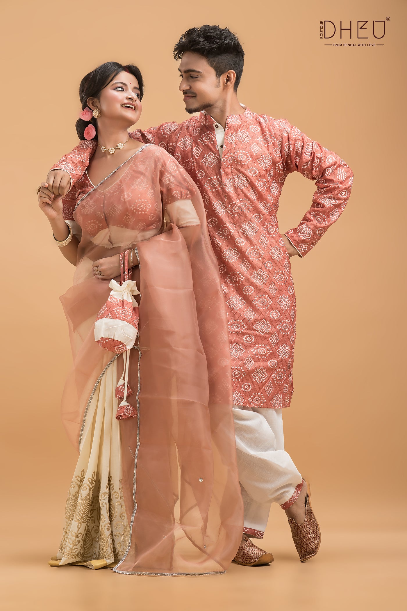 Sudhar Prem-Designer Mekhela Couple Set