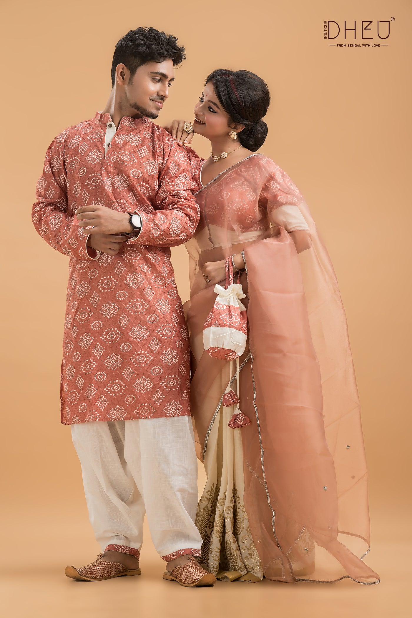 Sudhar Prem-Designer Mekhela Couple Set