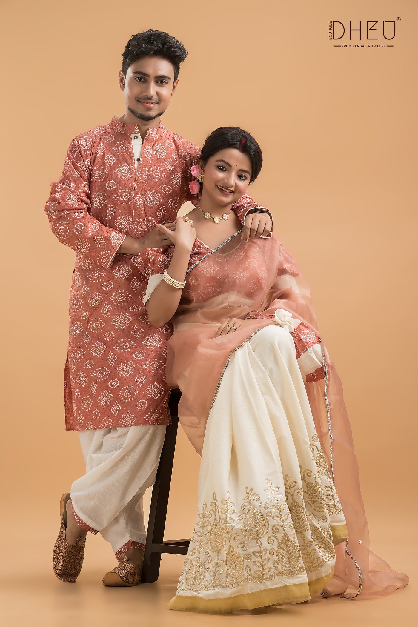 Sudhar Prem-Designer Mekhela Couple Set