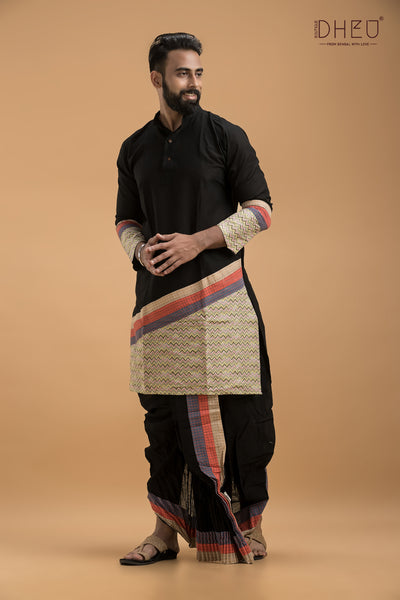 Dheu Exclusive Designer Kurta & Dhoti(Optional) Set