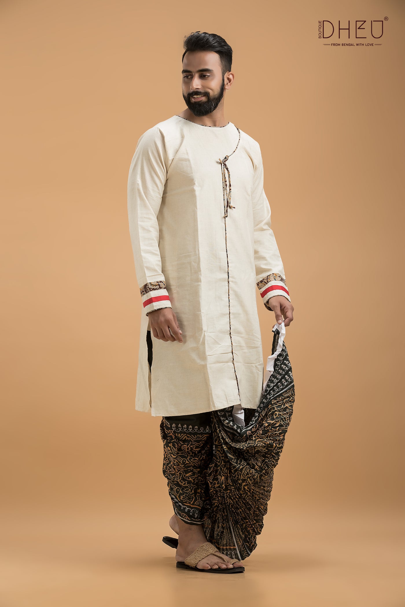 Dheu Exclusive Designer Kurta & Dhoti(Optional) Set