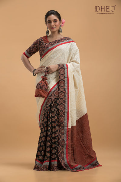 Dheu Signature Fusion Saree