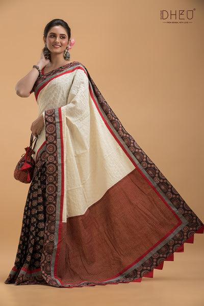 Dheu Signature Fusion Saree