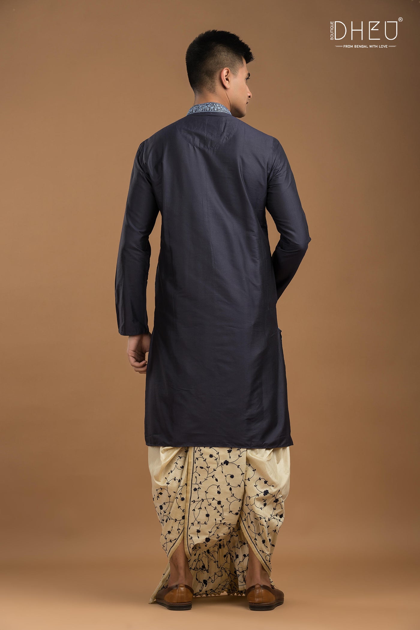 Exclusive Katan Silk Kurta & Dhoti Set