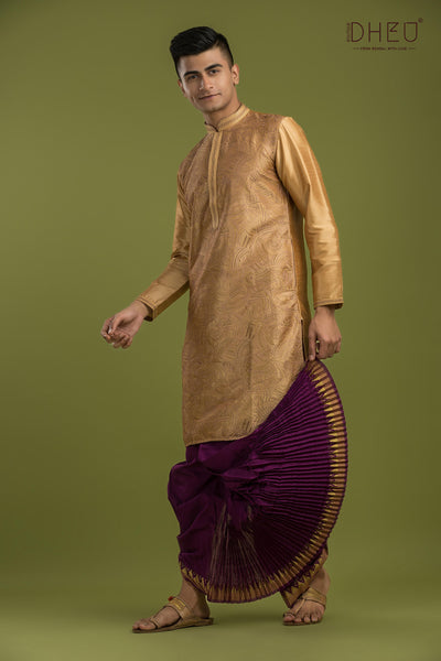 Designer Kurta & Dhoti(Optional) Set