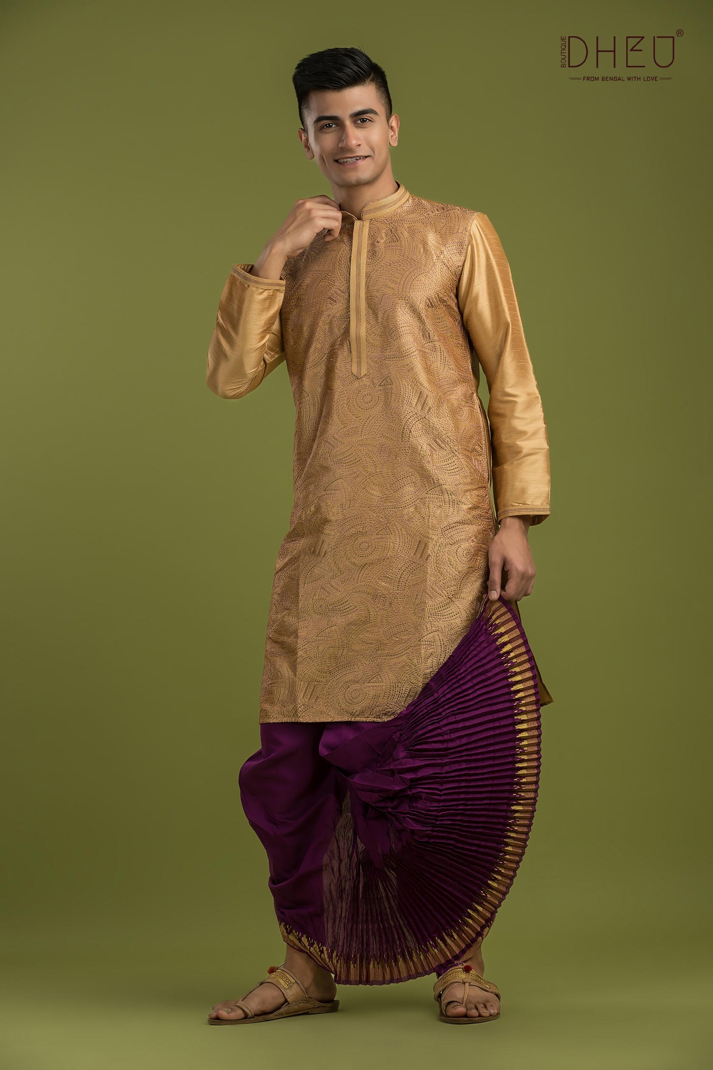 Designer Kurta & Dhoti(Optional) Set