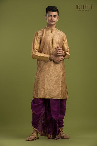 Designer Kurta & Dhoti(Optional) Set