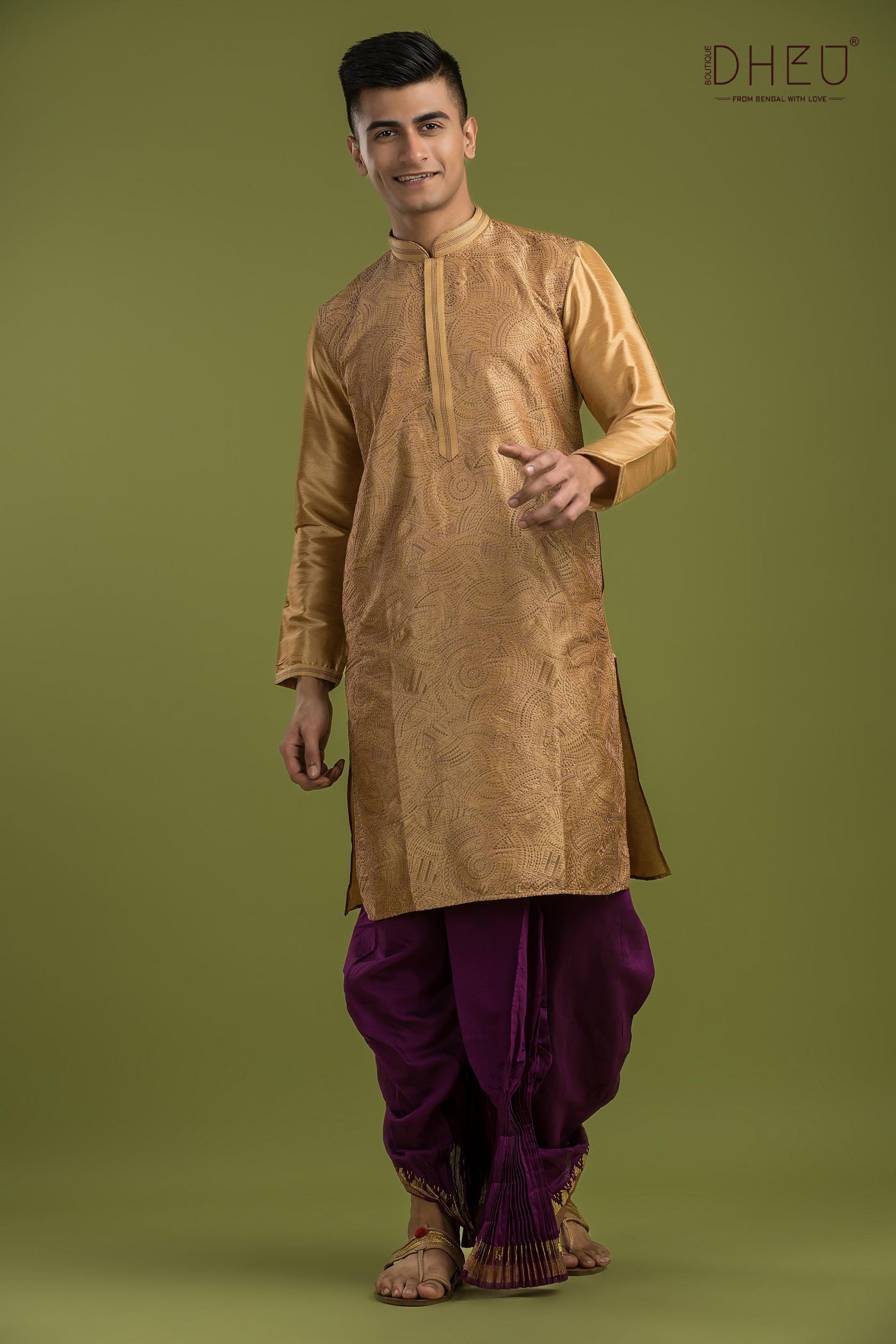 Designer Kurta & Dhoti(Optional) Set