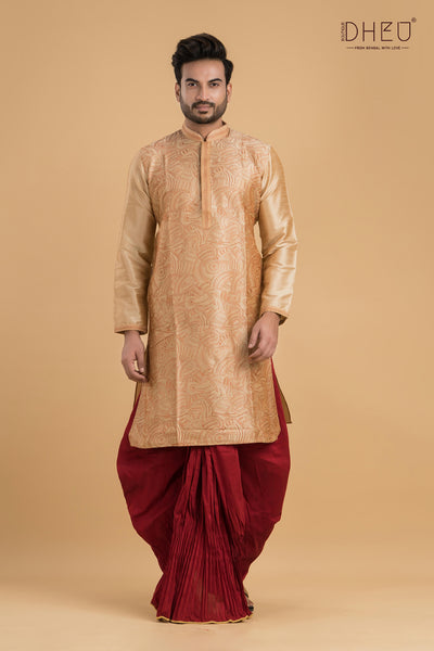 Music Master- Designer Kurta & Dhoti(Optional) Set