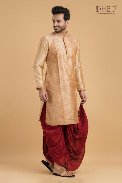 Music Master- Designer Kurta & Dhoti(Optional) Set