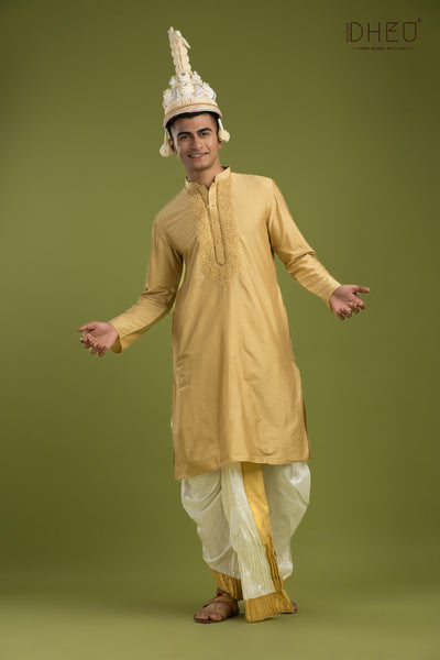 Exclusive Wedding Kurta & Dhoti(Optional) Set