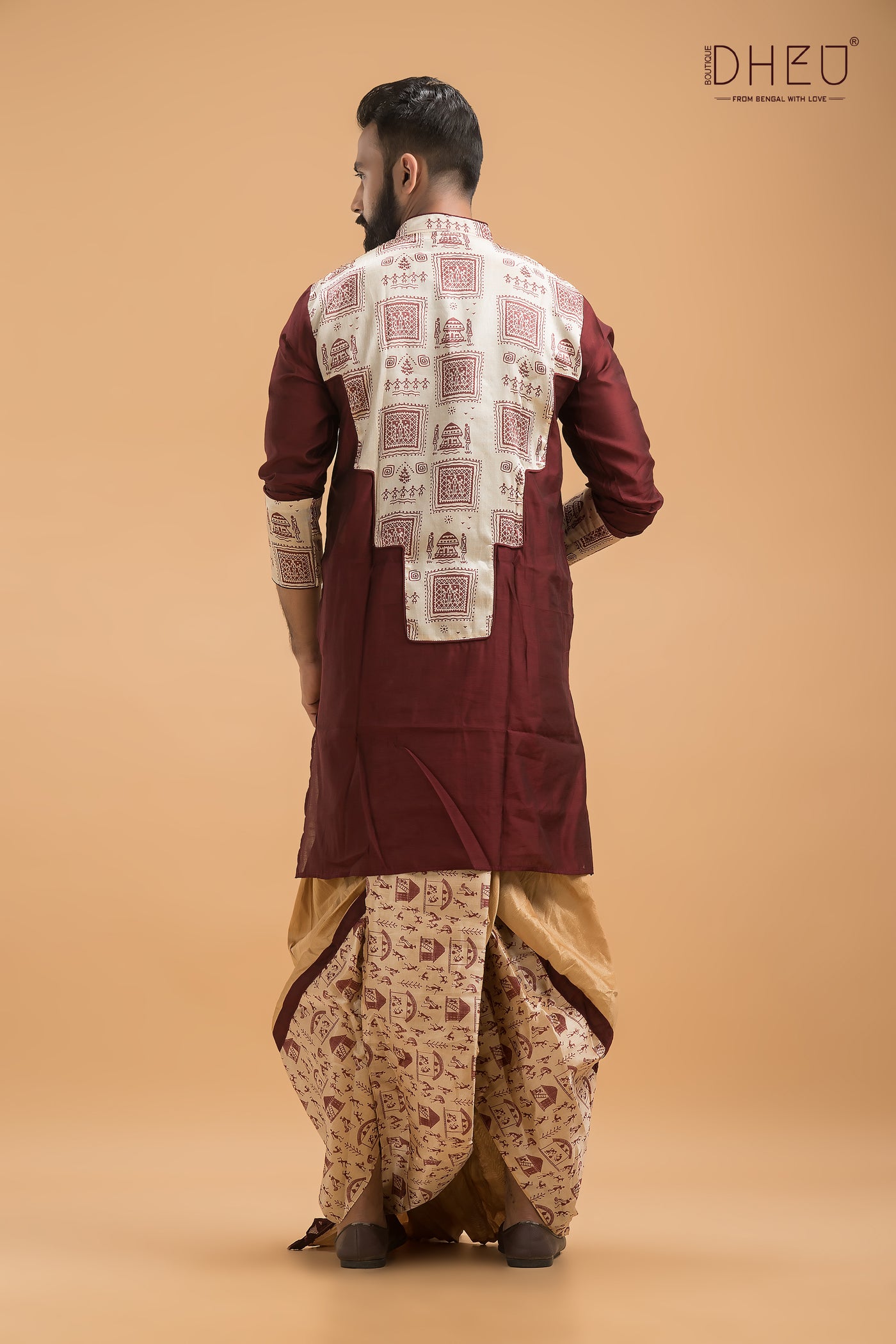 Exclusive Designer Silk Kurta & Dhoti(Optional) Set