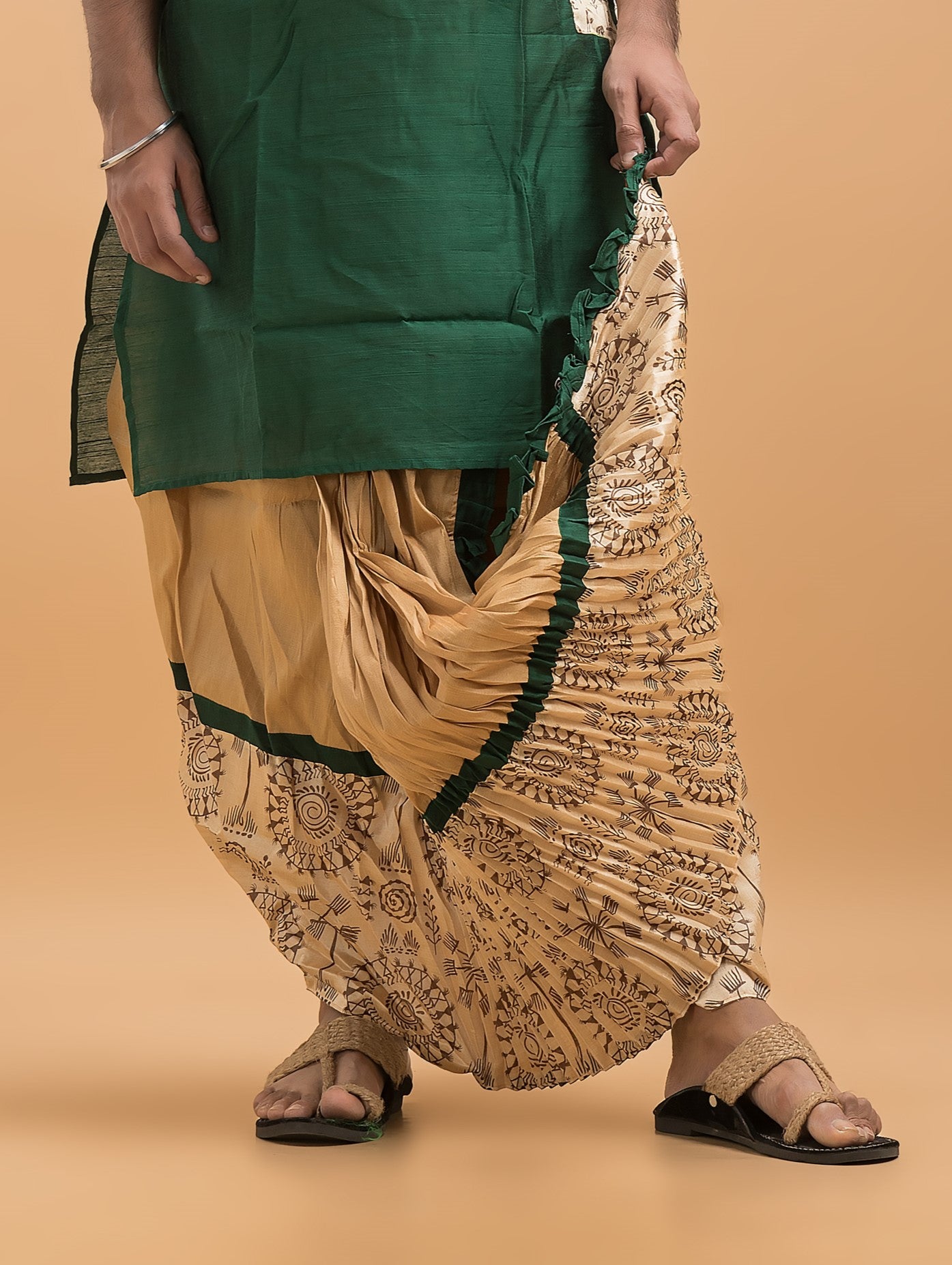 Designer Silk Dhoti- Ready to wear