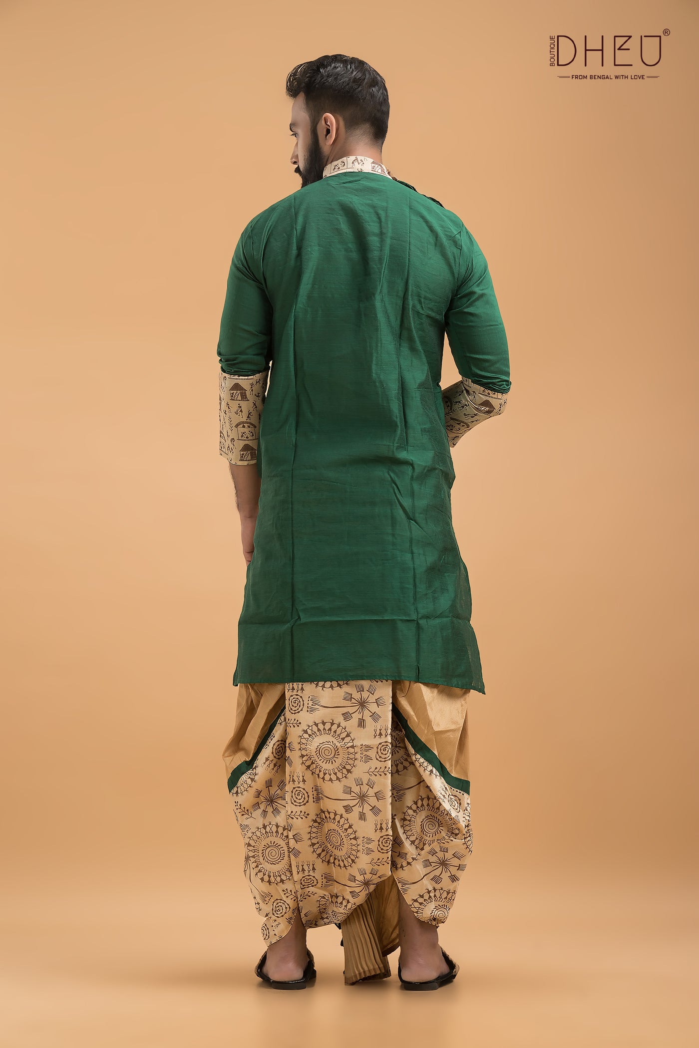 Exclusive Designer Silk Kurta & Dhoti(Optional) Set